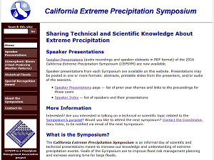 http://cepsym.org/ California Extreme Precipitation Symposium